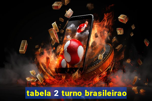 tabela 2 turno brasileirao