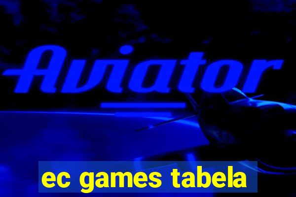 ec games tabela